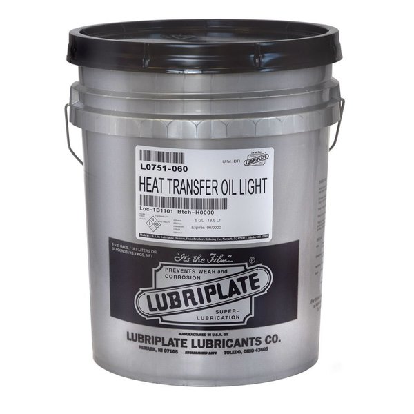 Lubriplate ISO-68 fluid for heat transfer systems - HEAT TRANSFER OIL-LIGHT, 5 GAL PAIL L0751-060